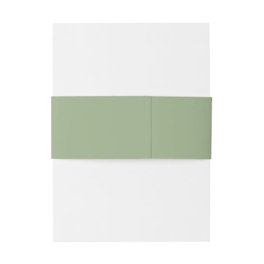 Sage Vette Namen Script Minimale Moderne Bruiloft Uitnodigingen Wikkel (Achterkant Voorbeeld)