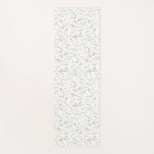 Sage Watercolor Wildflower Floral Yogamat (Voorkant)