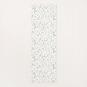 Sage Watercolor Wildflower Floral Yogamat (Achterkant)