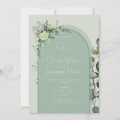 Sage Wedding Invitation (Devant)