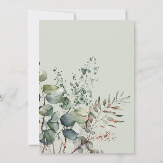 Sage Wedding Invitation (Dos)