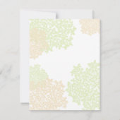 Sage & White Queen Anne's Lace Wedding RSVP (Achterkant)