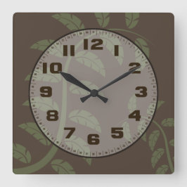 Sage-wijnstokken Vierkante Klok