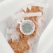 Sage Wildflower Fairy Prinses Verjaardag Tea Party Ronde Sticker