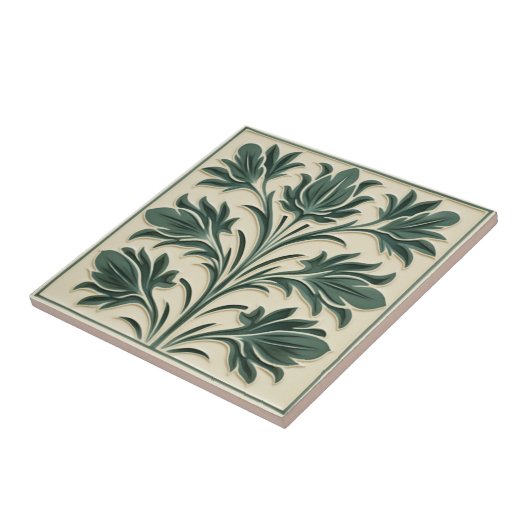 Sage William De Morgan Botanical Tegeltje (Zijkant)