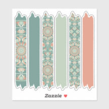 Sage & Zand Retro Cheer Mandala Patroon Washi Tape