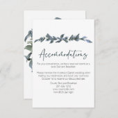 Sage Zilver Groen Bloemen Bruiloft Behuizing Kaart (Voorkant / Achterkant)