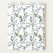Sage Zilver Groene Bloem Bruiloftsplanner Planner (Achterkant)
