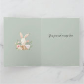 Sagegroene babyslakelap  kaart (Binnen)