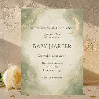 Sagegroene Champagnethemajubileum voor baby Kaart