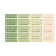 Sagegroene Crème Vintage Bloemen Aangepaste Naamla