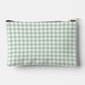 Sagegroene Gingham Monogram Etui (Achterkant)