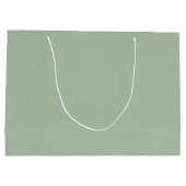 Sagegroene Minimalistische Eenvoudige Naam Boho Groot Cadeauzakje (Achterkant)