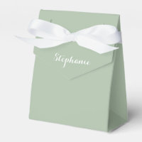 Sagegroene naam moderne elegante monogram boho