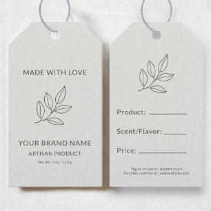 Sagegroene Prijskaart Minimalistische Zakelijke Pr Cadeaulabel