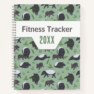 Sagegroene Tapir Jungle Fitness Tracker Notitieboek