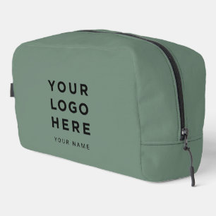 Sagegroene Zakelijke Logo Naam Instagram Reizen Toilettasje