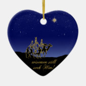 Sages Cherchent Encore Lui Ornement de Noël (Devant)