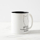 Sagesse animale de la tasse | de hibou d'esprit, (Devant droit)