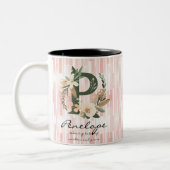 Sagesse Boho Chic Mug avec Penelope Monogramme (Gauche)
