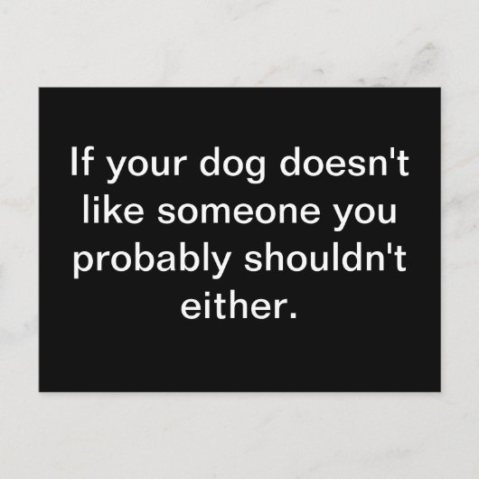 Sagesse Canine - Carte postale (Devant)