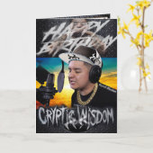 Sagesse cryptée de la carte d'anniversaire (Fleur jaune)