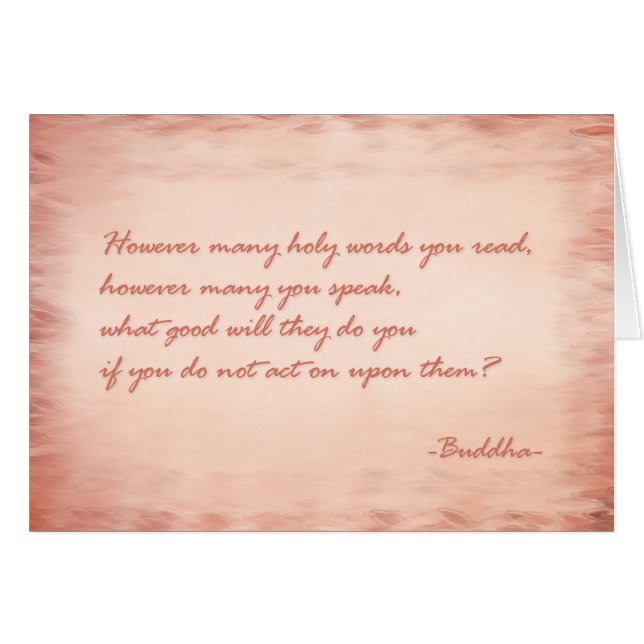 Sagesse de Bouddha (Devant horizontal)