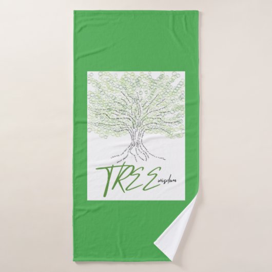 Sagesse de l'arbre (Serviette de bain)