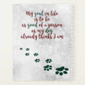 Sagesse du chien - Planificateur inspirant (Dos)