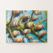 Sagesse du Puzzle de la Chouette des Bois (Horizontal)