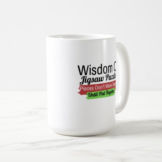 Sagesse d'un puzzle puzzle Mug (Devant droit)