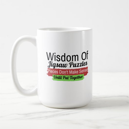 Sagesse d'un puzzle puzzle Mug (Gauche)