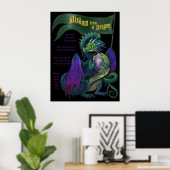 Sagesse d'une affiche de dragon (Bureau à domicile)