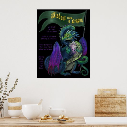 Sagesse d'une affiche de dragon (Cuisine)