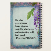 Sagesse - Proverbes 19:8 - Carnet d'étude de la Bi (Verso)