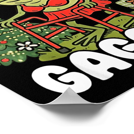 Sagging But Still Gagging Funny Meme Sarcastic Chr Poster (Hoek)