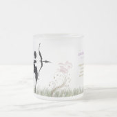 Saggitarius Frosted Glass Mok (Center)