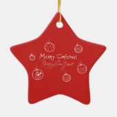 Saggitarius Gebied Astrologie Cute Tekening Ce Keramisch Ornament (Achterkant)