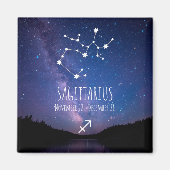 Saggitarius | Gepersonaliseerde zodiac-constellati Magneet (Voorkant)