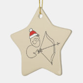 Saggitarius Sterrenbeeld Astrologie Cute Tekening  Keramisch Ornament (Links)