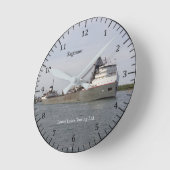 Saginaw Clock Ronde Klok (Hoek)