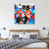 Saginaw Grant Cubism Picasso Inspired Painting Canvas Afdruk (Insitu (Slaapkamer))