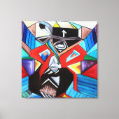 Saginaw Grant Cubism Picasso Inspired Painting Canvas Afdruk (Voorkant)