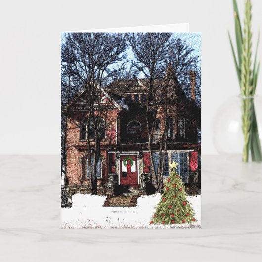 Saginaw-kerstKaart Feestdagen Kaart (Voorkant)