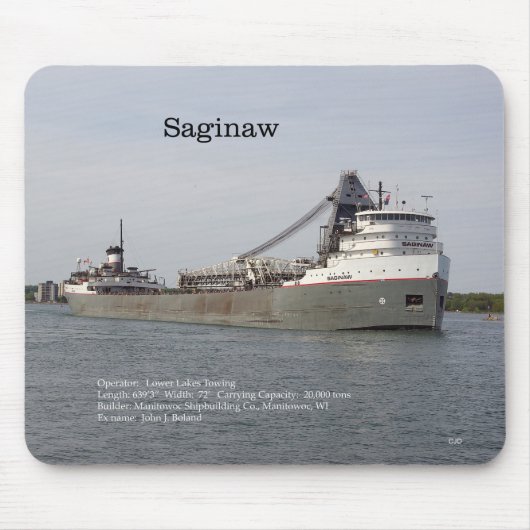 Saginaw mousepad muismat (Voorkant)