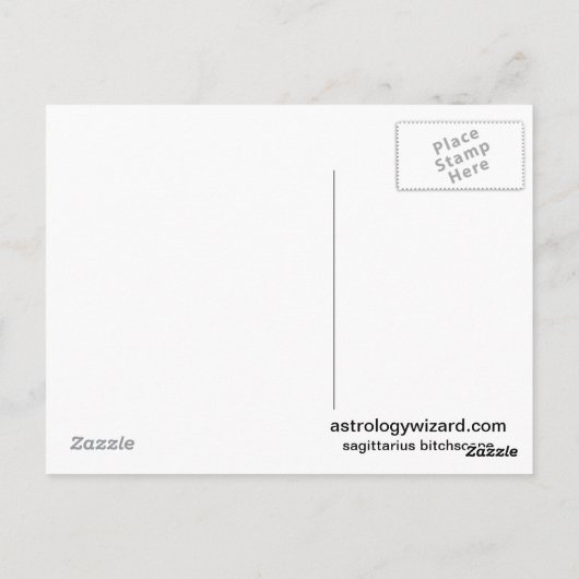 Sagittaire [ - BitchScope - ] Carte postale (Dos)