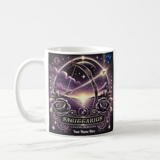 Sagittaire "Chasing Horizons" Zodiac Mug (Gauche)