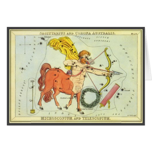 Sagittaire, le miroir de la constellation Vintage (Devant horizontal)