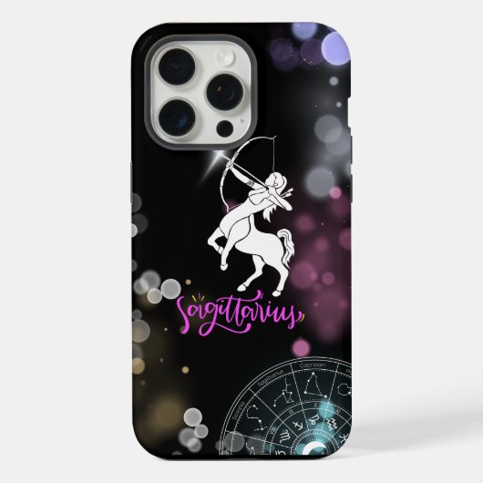 Sagittaire noir coque iphone (Verso)