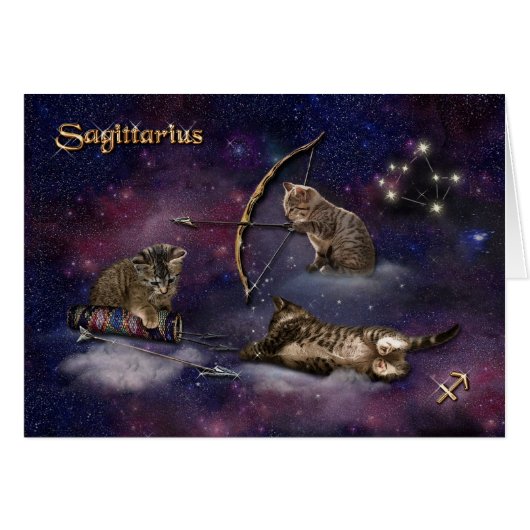 Sagittaire pour Amoureux de les chats (Devant horizontal)